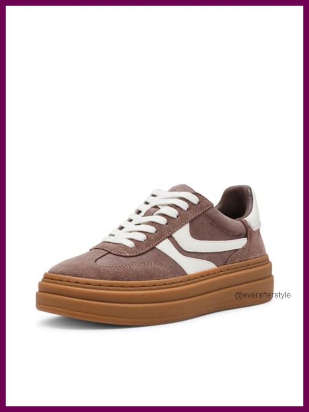 Suede Nylon Lace-Up Platform Sneakers Fashion Casual